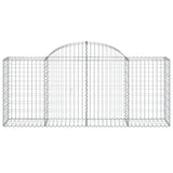 Arched Gabion Basket 200x50x80/100 cm Galvanised Iron 153494