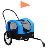 2-in-1 Pet Bike Trailer & Jogging Stroller Blue and Black 92438