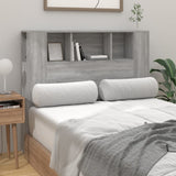 Headboard Cabinet Grey sonoma Engineered wood 120 cm 817268