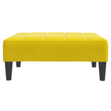 Footstool Yellow 77x55x31 cm Velvet 4007388