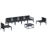 Garden Sofa Set Anthracite Steel 3378977