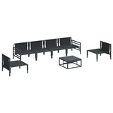 Garden Sofa Set Anthracite Steel 3378977