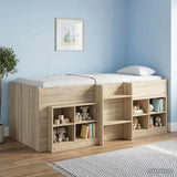 Kids'High Bed Frame 2 pcs Sonoma Oak 98.5 x 200 cm 3422565