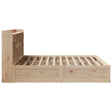 Bed Frame without Mattress 180x200 cm Super King Solid Wood Pine 3323485