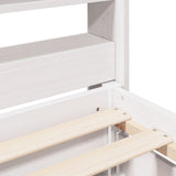 Bed Frame without Mattress White 180x200 cm Super King Solid Wood Pine 3307114
