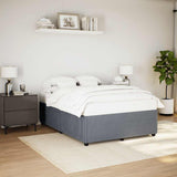 Bed Frame without Mattress Dark Grey 140x200 cm Velvet 3285013