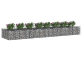 Gabion Raised Bed 3 pcs Silver 3422220