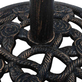 Umbrella Base Black and Bronze 9 kg 40 cm Cast Iron 47865