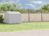 Outdoor Dog Kennel with Roof Silver 10x6x2.5 m Galvanised Steel 3190480