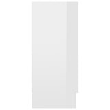 Vitrine Cabinet High Gloss White 120x30.5x70 cm Engineered Wood 802792