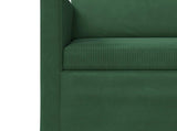 Sofa Set 2 pcs Jungle Green Corduroy Fabric 3433258