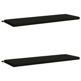 2-Piece Bench Cushions SOEST 2 pcs 100% Polyester Black 949443