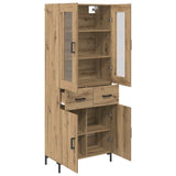 Highboard with Drawer 2 pcs Artisan Oak Engineered Wood 3415951