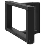 Coffee Table Legs T-Shaped 2 pcs Black 50x25x cm Steel 4013008