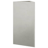 Garden Planters 2 pcs Triangular 40x34.5x75 cm Stainless Steel 851166