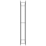Firewood Rack Matt Black 110x28x214 cm Steel 350311