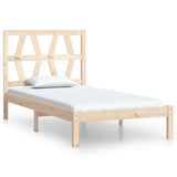Bed Frame without Mattress Solid Wood Single 3103963