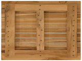 Table Top 40 x 40 x 3.5 cm Square Solid Teak Wood Natural 42033143