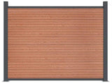 Fence Panel Brown 1564x186 cm WPC 3282806