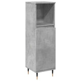 3 Piece Bathroom Furniture Set Concrete Grey Engineered Wood 3324952