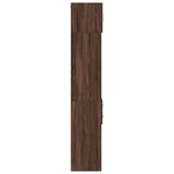 Slim Storage Cabinet Brown Oak 30x42.5x225 cm Engineered Wood 3281272
