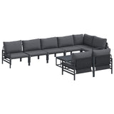 Garden Sofa Set Anthracite Steel 3379009
