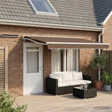 Electric Retractable Awning Taupe 4.5 x 3.5 m 3426317