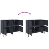 Sideboard Anthracite 100.5x39x79 cm Steel 843098