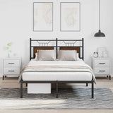 Bed Frame without Mattress Brown Oak 120x190 cm Small Double Engineered Wood 4106838