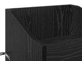 Record Cabinet Black Oak 36 x 36 x 95.5 cm Engineered Wood 8012827