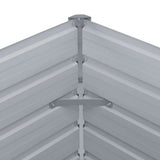 Raised Garden Bed 160x80x45 cm Galvanised Steel Green 47014