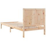 Extra Long Bed Frame without Mattress 100x210 cm Solid Wood 3309241