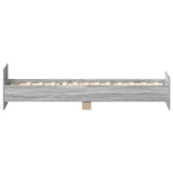Bed Frame without Mattress Grey Sonoma 90x190 cm Single Engineered Wood 835944