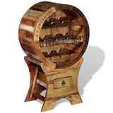 Wine Rack for 10 Bottles Solid Reclaimed Wood 243973