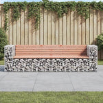 Garden Bench Gabion Design 244x71x65.5 cm Solid Wood Douglas 3196240