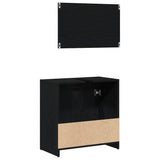 Bathroom Cabinet Black Oak 60 x 33 x 60 cm Engineered Wood 862509