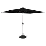 Garden Parasol with LED Lights and Base 200 x 300 cm Polyester 42036245