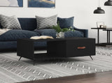 Coffee Table Black 90x50x40 cm Engineered Wood 829181