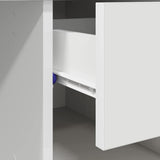 Desk with Drawer White 90 x 49 x 75 cm Engineered Wood 869266