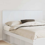 Headboard with Headboard White 160 cm Engineered wood 887736