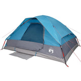 Family Tent Dome 6-Person Blue Waterproof 94782