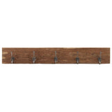 Hall Hanger with 5 Hooks 100x2.5x15 cm Solid Reclaimed Wood 321950
