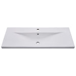 ZNTS Sink Cabinet with Built-in Basin High Gloss White Engineered Wood 3071573