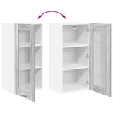 Hanging Cabinet Grey Sonoma 40 x 31 x 80 cm Engineered Wood 884308