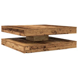 Coffee Table 360-Degree Rotatable Old Wood 90x90x34.5 cm 3321358