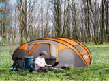 4-5 Person Pop-up Camping Tent Family Tent w/ 2 Mesh Windows & PVC Windows Portable Carry Bag for T3398P348706