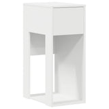 ZNTS Computer Tower Stand with Drawer White 30x44x74 cm 858731