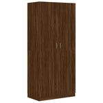 ZNTS Wardrobe Brown Oak 90x50x200 cm Engineered Wood 815356