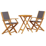 Bistro Set Anthracite Solid acacia wood, polyester fabric Small 3281797