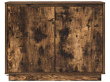 LED Sideboard for Smoked Oak 71 x 34.5 x 75 cm Engineered Wood 869646